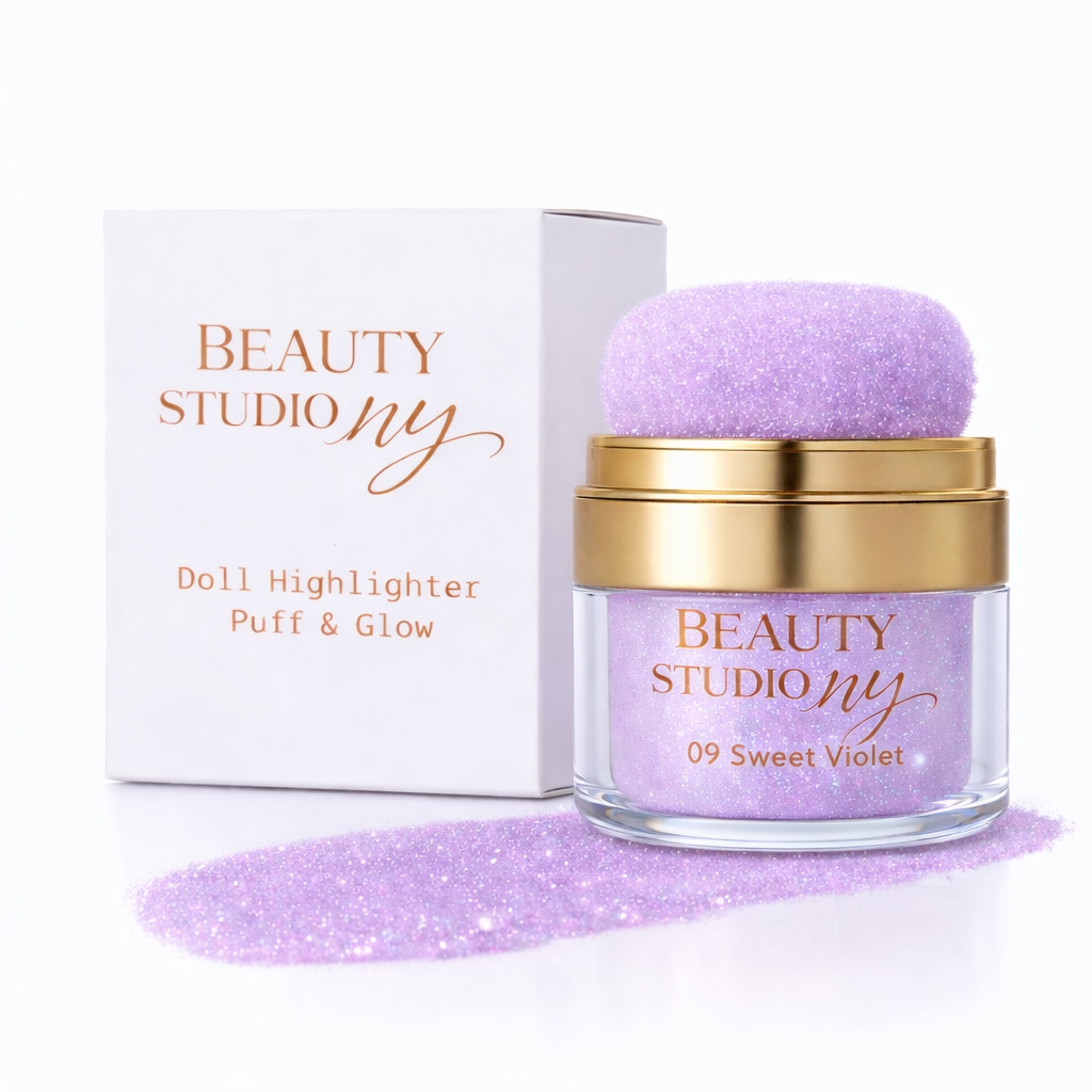 Doll Highlighter Puff & Glow