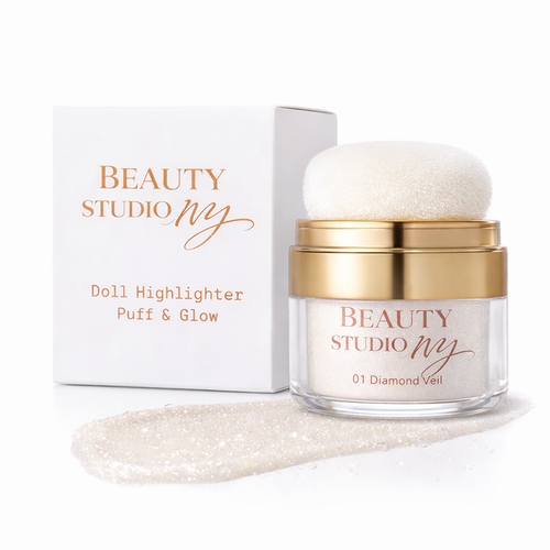 Doll Highlighter Puff & Glow