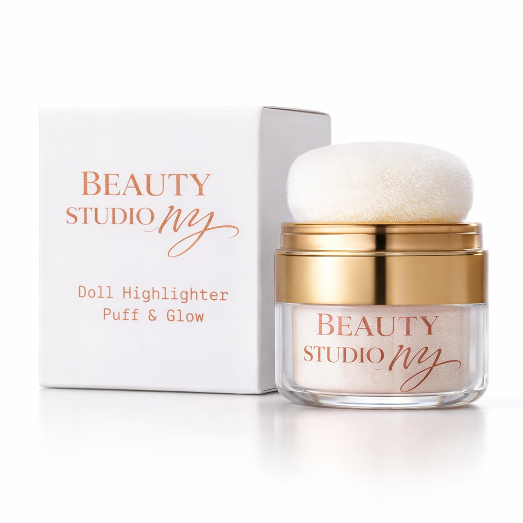 Doll Highlighter Puff & Glow
